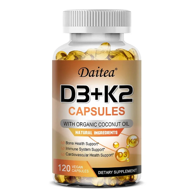 Vitamin D3 + K2 MK-7 Capsules