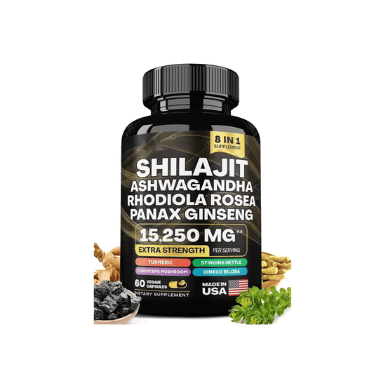 Shilajit Ashwagandha Rhodiola Rosea Panax Ginseng