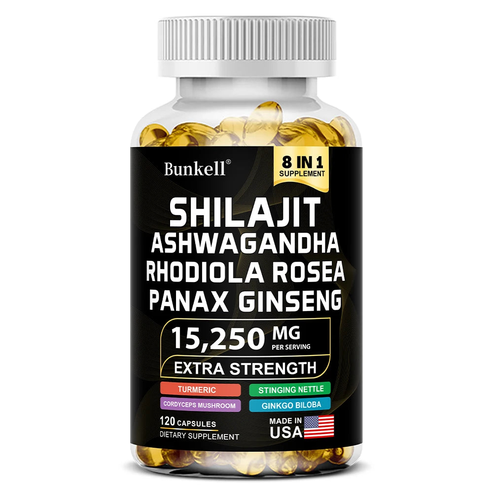 Shilajit Botanical Blend Capsules with Ginseng & Turmeric
