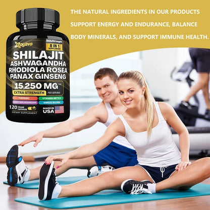 bb’s essentials 60count-1bottle bb's essentials Shilajit Supplements Shilajit 8-in-1 Botanical Complex Capsules