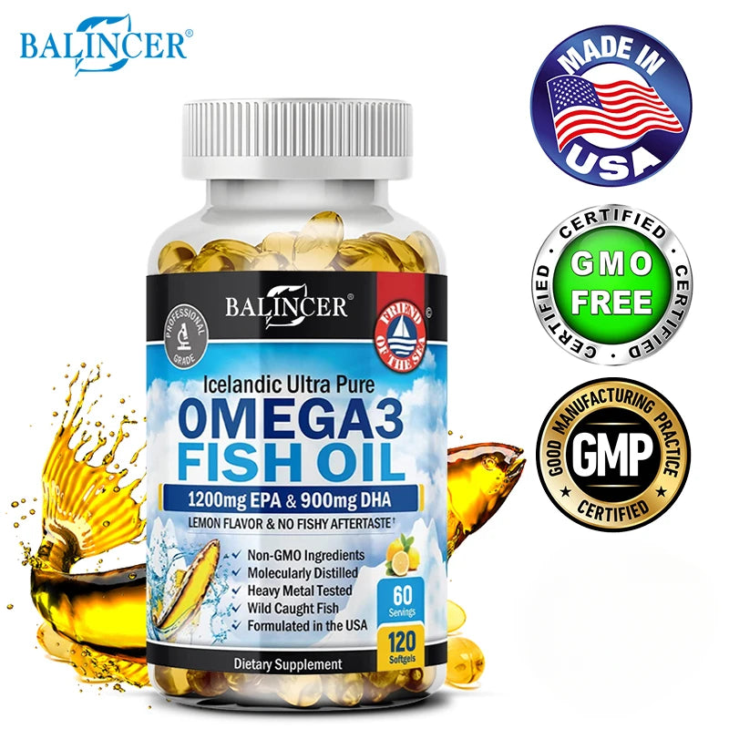 Omega-3 Fish Oil Softgels with EPA & DHA