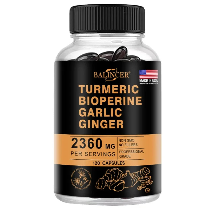 Turmeric, Ginger, Garlic & Black Pepper Capsules