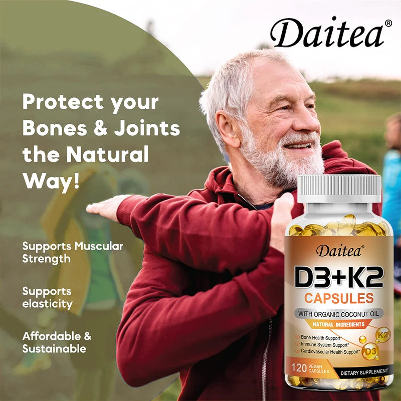 Vitamin D3 + K2 MK-7 Capsules