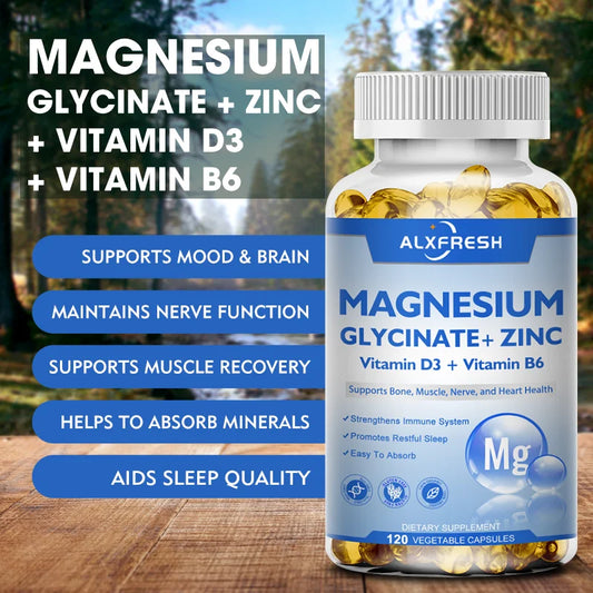 Magnesium Glycinate Complex with Zinc, D3 & B6