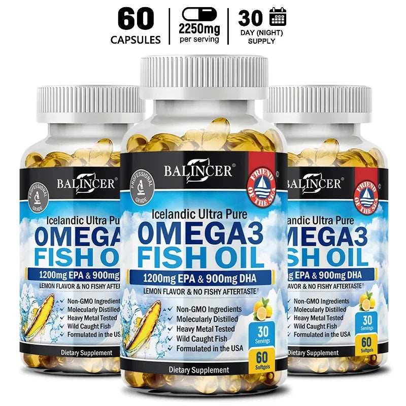 Omega-3 Fish Oil Softgels with EPA & DHA