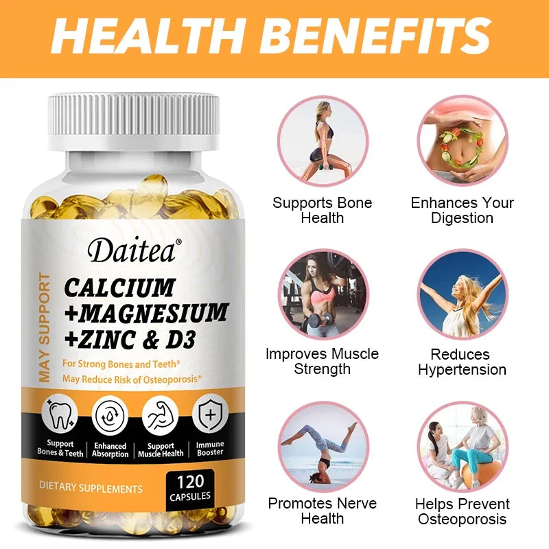 Calcium, Magnesium, Zinc & Vitamin D3 Capsules