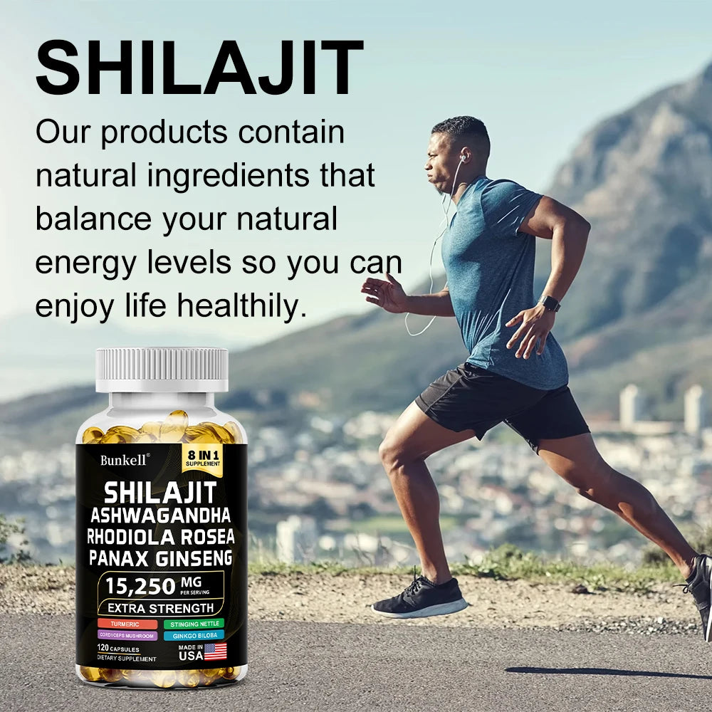 Shilajit Botanical Blend Capsules with Ginseng & Turmeric
