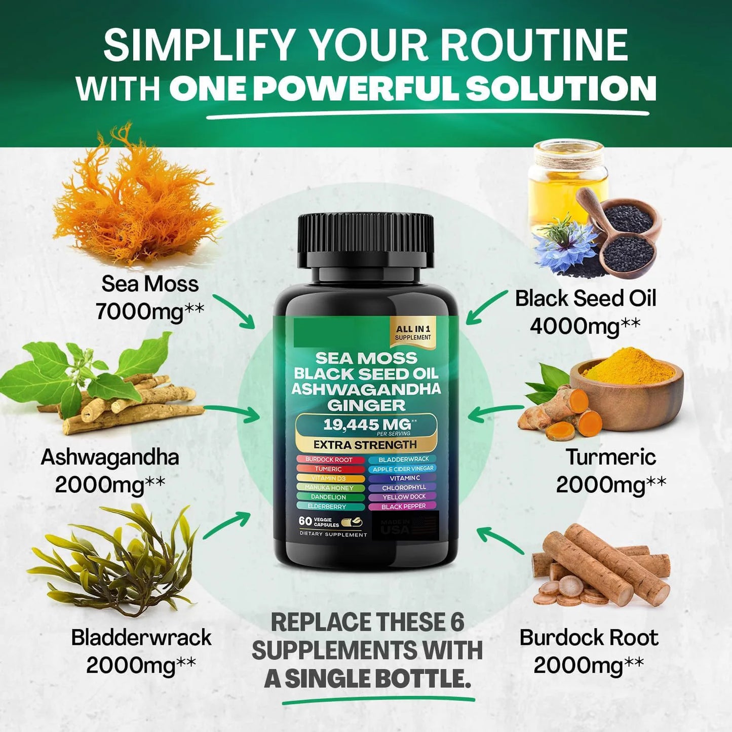 Shilajit, Sea Moss & Ginseng Capsules
