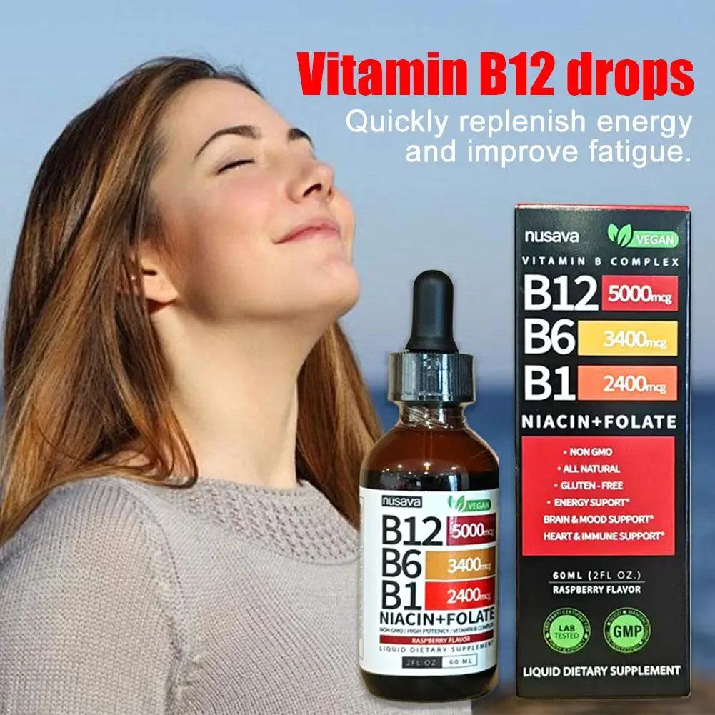 Vitamin B-Complex Liquid Drops – B1, B6 & B12