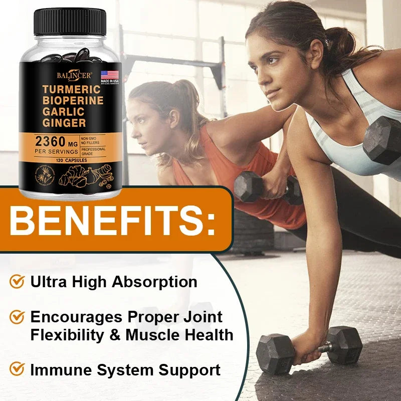 Turmeric, Ginger, Garlic & Black Pepper Capsules