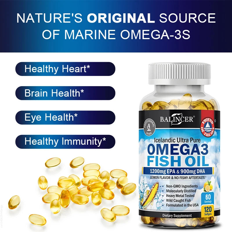 Omega-3 Fish Oil Softgels with EPA & DHA