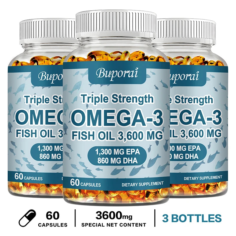 Omega-3 Fish Oil Capsules with EPA & DHA