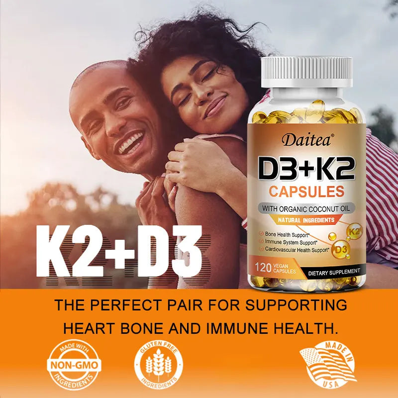 Vitamin D3 + K2 MK-7 Capsules