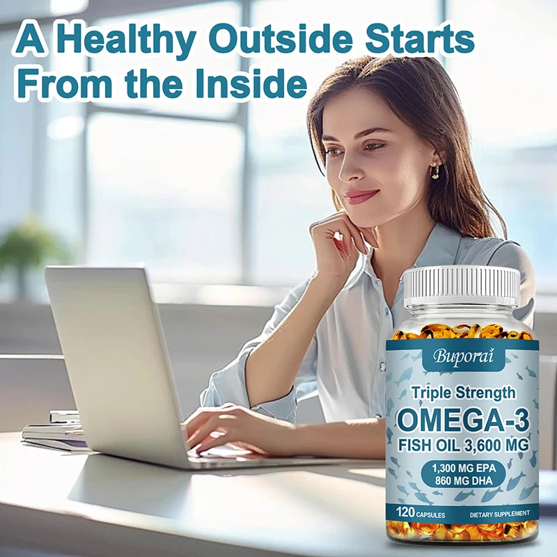 Omega-3 Fish Oil Capsules with EPA & DHA