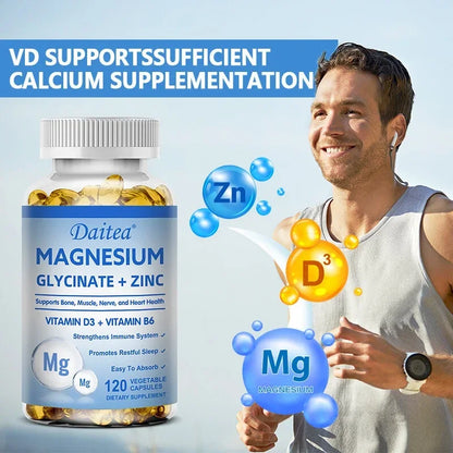 bb’s essentials 120 count-3 bottle bb's essentials Mineral & Vitamin Supplements Magnesium, Zinc & Vitamin D3 Capsules