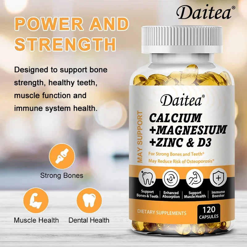 Calcium, Magnesium, Zinc & Vitamin D3 Capsules