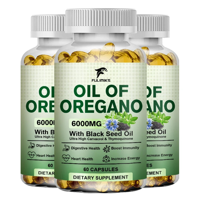 Oregano Oil & Black Seed Oil Softgels
