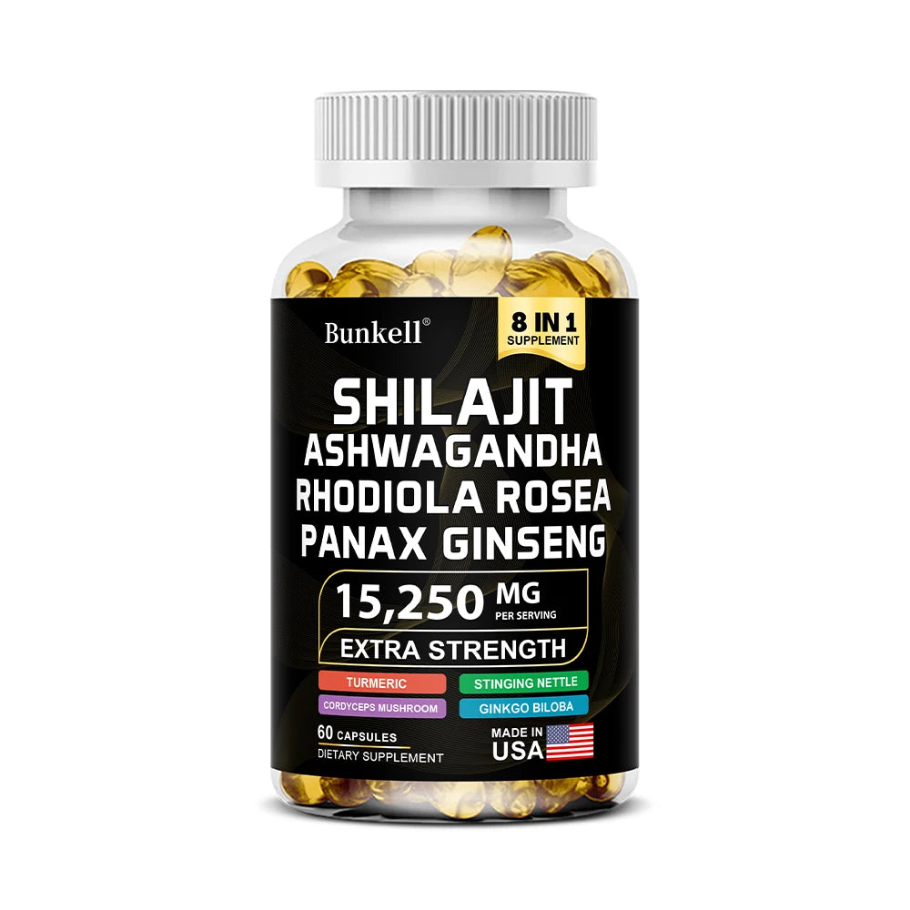 Shilajit Botanical Blend Capsules with Ginseng & Turmeric