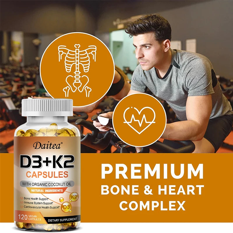 Vitamin D3 + K2 MK-7 Capsules