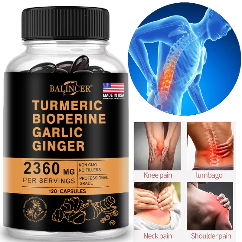 Turmeric, Ginger, Garlic & Black Pepper Capsules