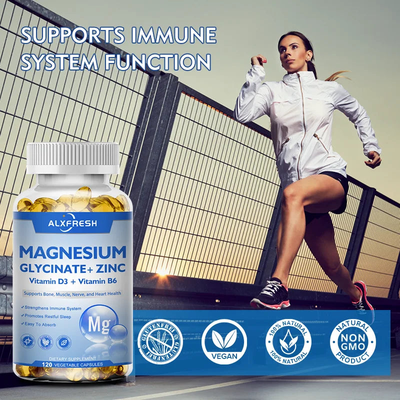 Magnesium Glycinate Complex with Zinc, D3 & B6