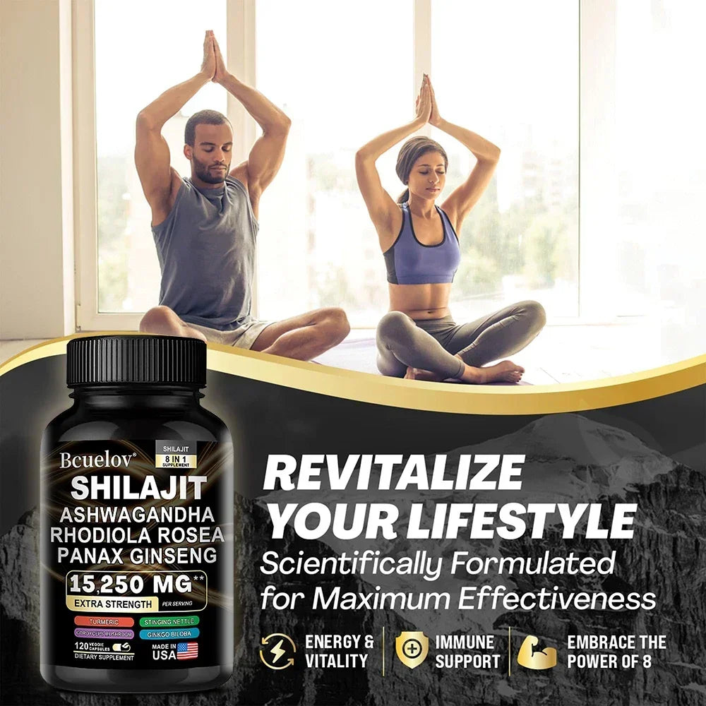 Shilajit 8-in-1 Botanical Blend Capsules