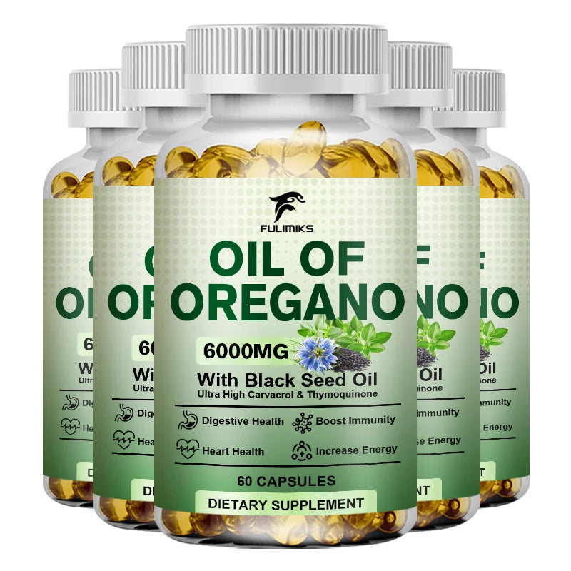 Oregano Oil & Black Seed Oil Softgels