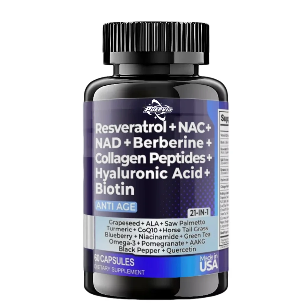 20-in-1 Collagen, NAD+ & Resveratrol Complex Capsules
