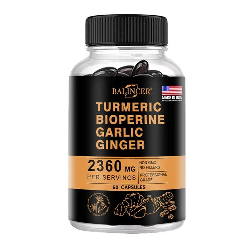 Turmeric, Ginger, Garlic & Black Pepper Capsules