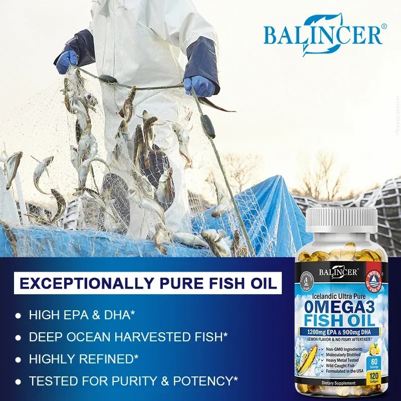 Omega-3 Fish Oil Softgels with EPA & DHA