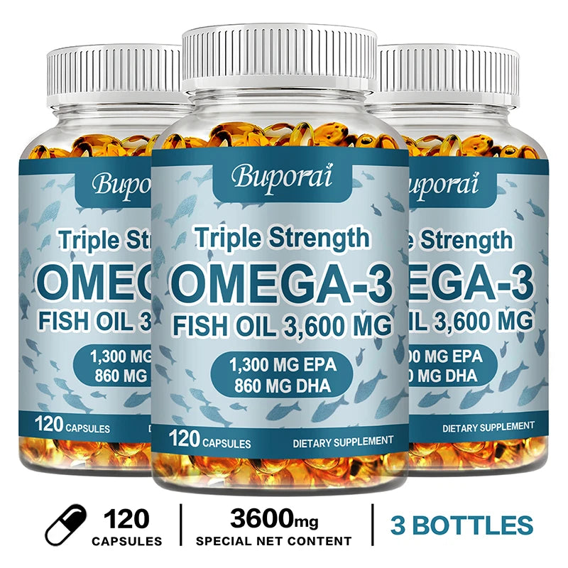 Omega-3 Fish Oil Capsules with EPA & DHA