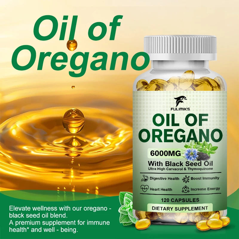 Oregano Oil & Black Seed Oil Softgels