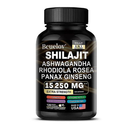 bb’s essentials 120count-1 bottle bb's essentials Shilajit Supplements Shilajit 8-in-1 Botanical Blend Capsules