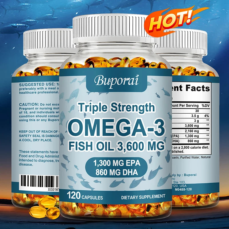 Omega-3 Fish Oil Capsules with EPA & DHA