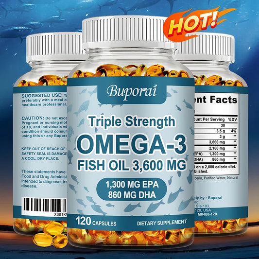 Omega-3 Fish Oil Capsules with EPA & DHA