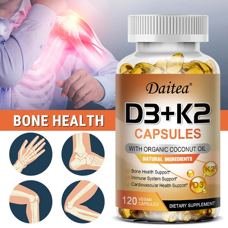 Vitamin D3 + K2 MK-7 Capsules
