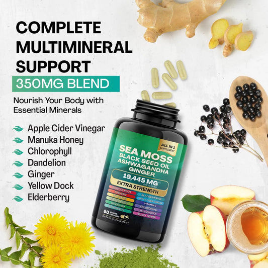 Shilajit, Sea Moss & Ginseng Capsules