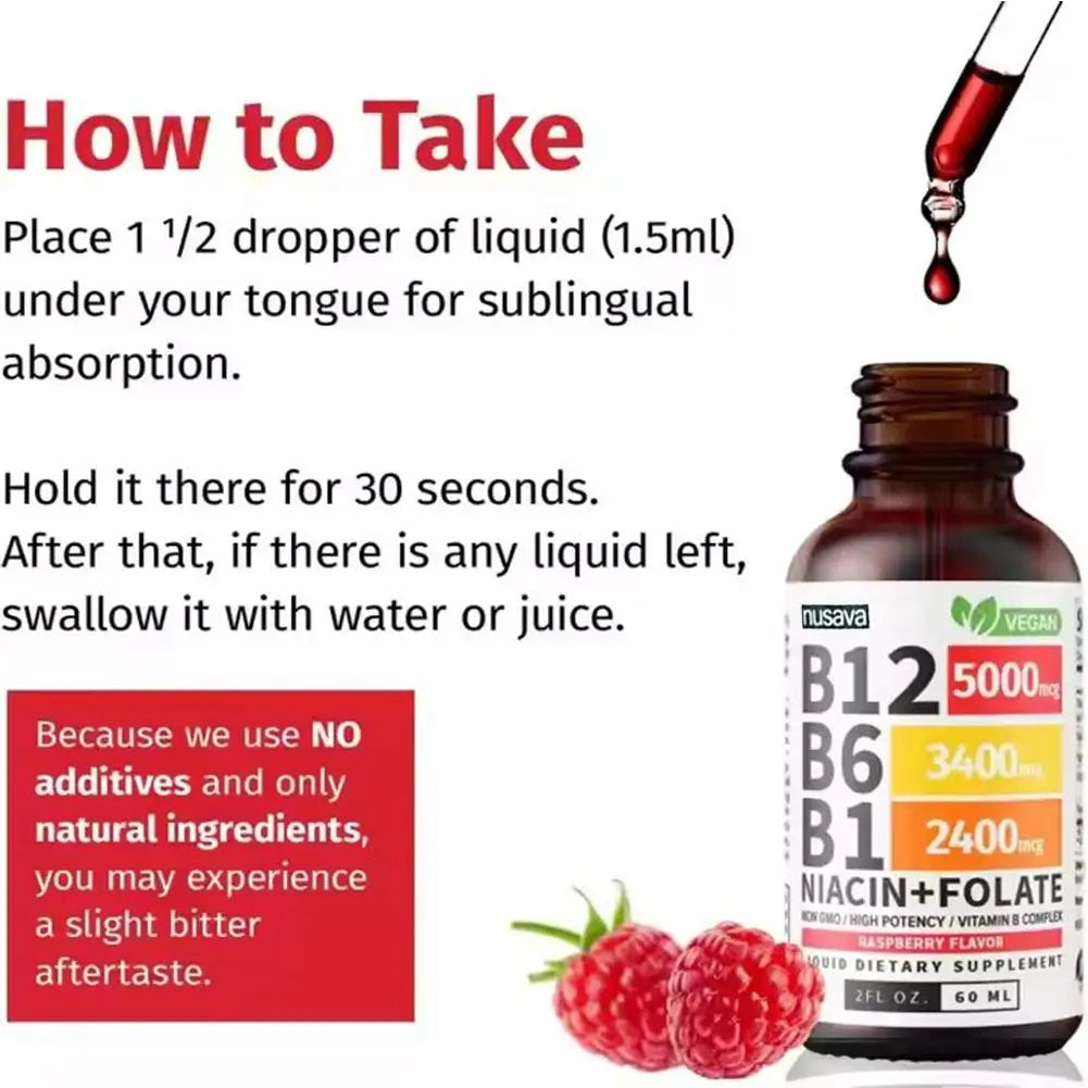 Vitamin B-Complex Liquid Drops – B1, B6 & B12