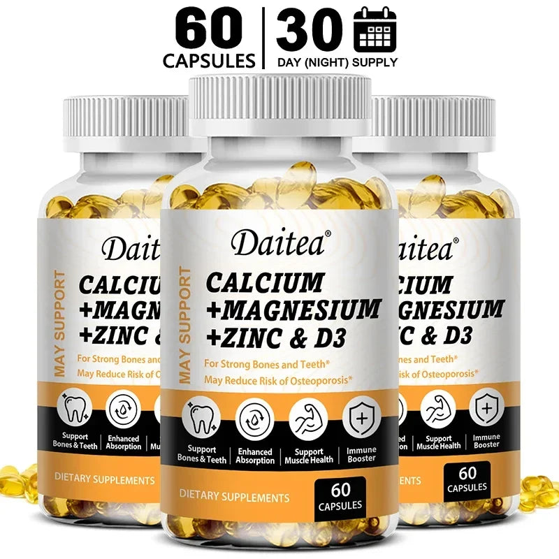 Calcium, Magnesium, Zinc & Vitamin D3 Capsules