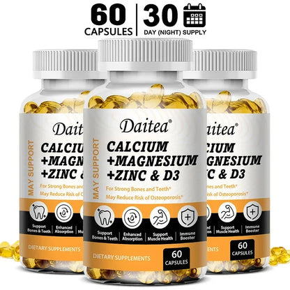 bb’s essentials 60 count-3bottle bb's essentials Mineral & Vitamin Supplements Calcium, Magnesium, Zinc & Vitamin D3 Capsules