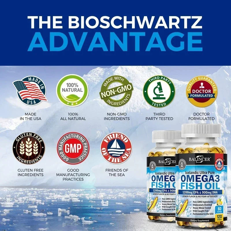 Omega-3 Fish Oil Softgels with EPA & DHA