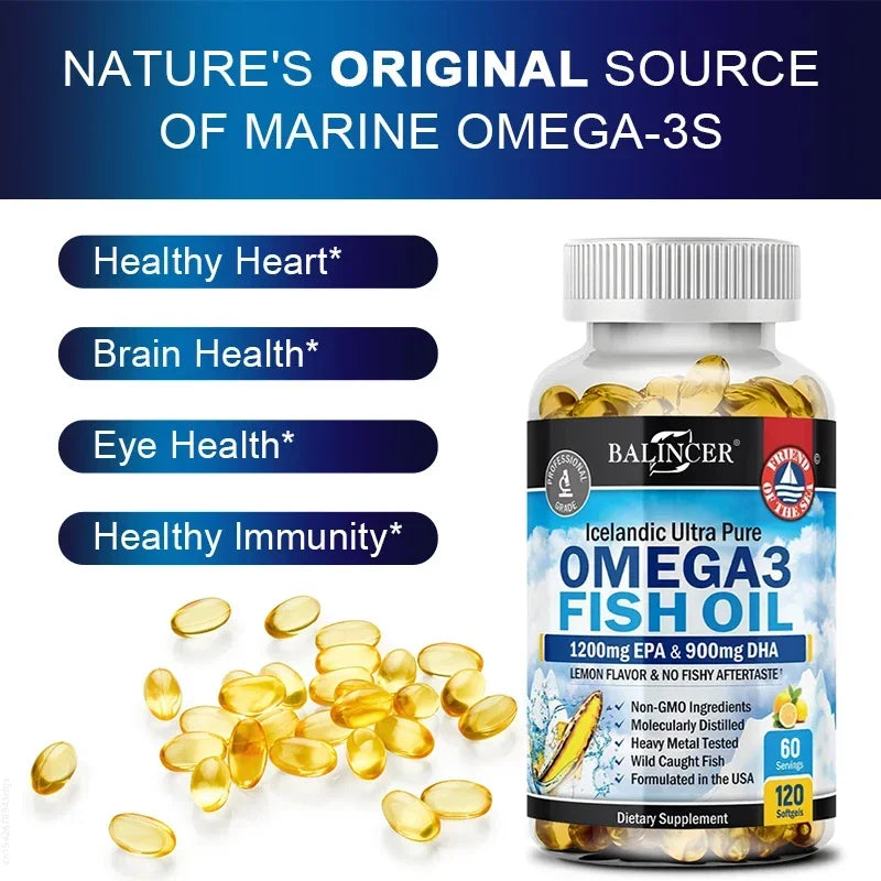 Omega-3 Fish Oil Softgels with EPA & DHA
