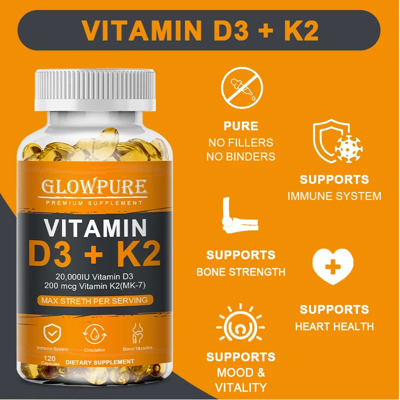 Vitamin D3 + K2 Capsules