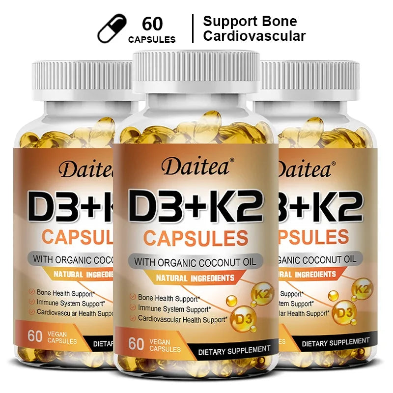 Vitamin D3 + K2 MK-7 Capsules