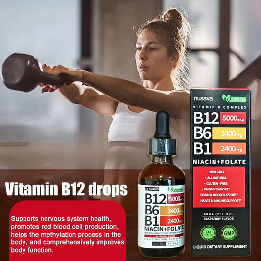 Vitamin B-Complex Liquid Drops – B1, B6 & B12