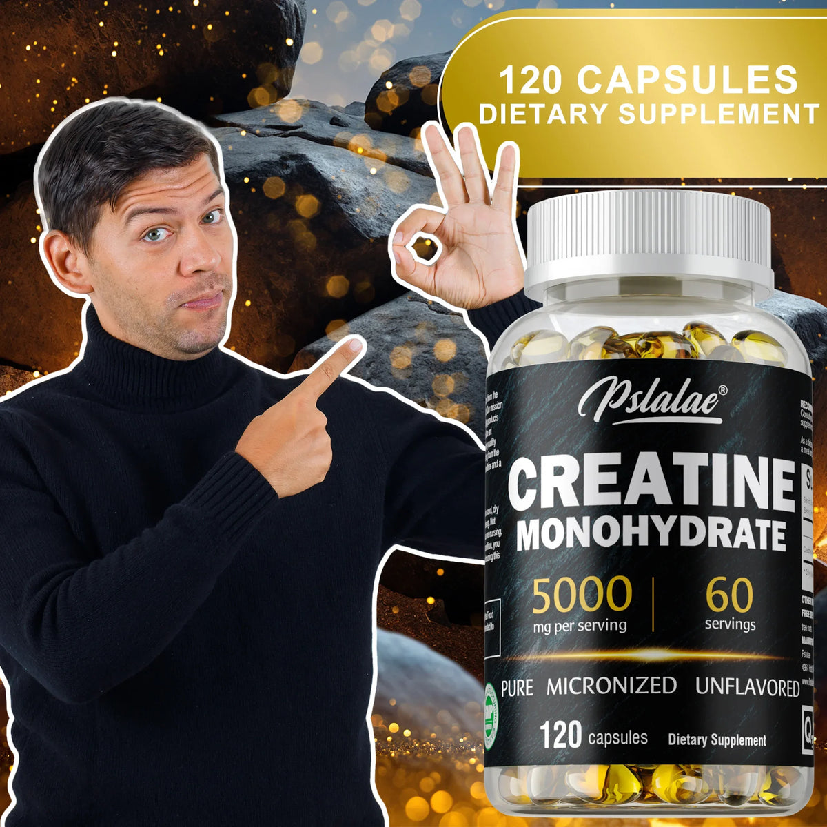 Creatine Monohydrate Capsules – Daily Training Format