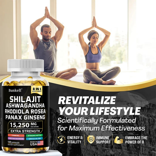 Shilajit Botanical Blend Capsules with Ginseng & Turmeric