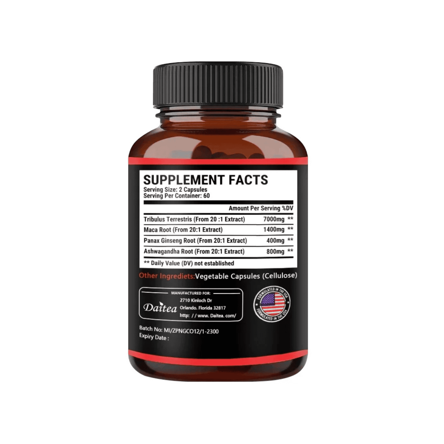 Tribulus + Maca Extract Capsules